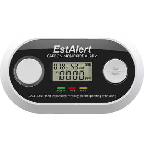 EstAlert Älykäs Häkävaroitin LCD-näytöllä